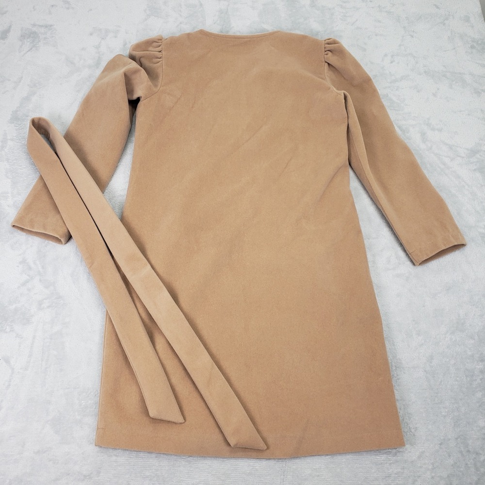 Monogram Mary The Drop Off Coat Tan Belted Trench Jacket Casual Dress Women's S - Picture 10 of 10
